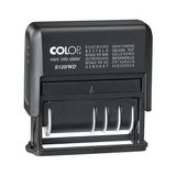 Colop S120/WD tekst- en datumstempel zelfinktend blauw/rood