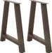 Pieds de table 2 pcs forme A 80x(72-73) cm acier