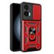 Motorola Coque Hybride à Anneau Rotatif avec Protection pour Appareil Photo - Rouge