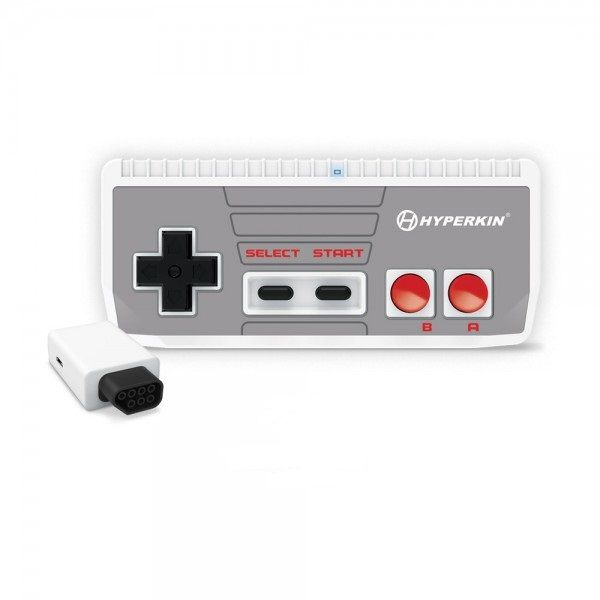 HyperKin Cadet Gamepad - Wireless - Nintendo (NES) - Grey, White