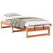 vidaXL Bedframe bruin 80 x 220 cm massief grenenhout
