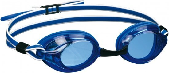 Beco Blauw witte zwembril voor volwassenen