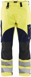 Blåkläder Multinorm werkbroek Inherent 1588-1512 - High Vis Geel/Marineblauw - C152