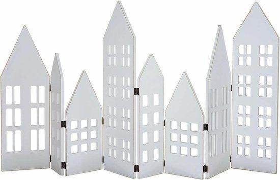 Loberon Decoratieve shutter Cottages wit
