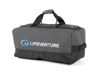 Lifeventure Expeditie plunjezak | Grote robuuste tas met riemen, vouwt neer wanneer niet in gebruik, Zwart/Houtskool, 100L without wheels, 100 liter plunjezak