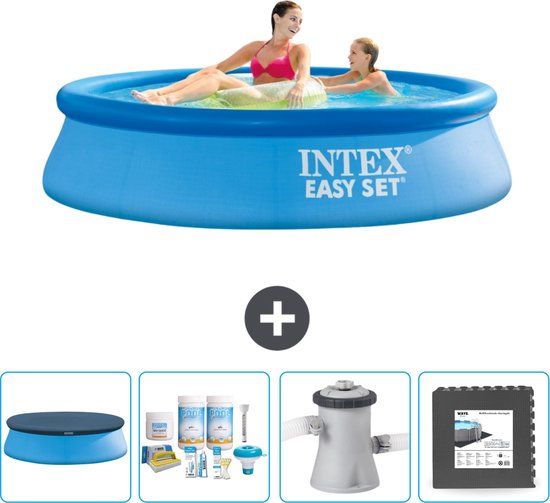 Intex Easy Set Zwembad - 244 cm - Blauw - Compleet Pakket