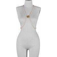 Elif Domanic Bernadette Parel Harnas Leren Lingerie Clubwear Maat S