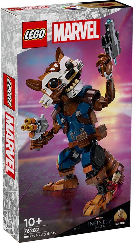LEGO Marvel Rocket en Baby Groot - 76282