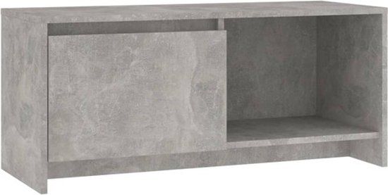 vidaXL Tv-meubel 90x35x40 cm bewerkt hout betongrijs
