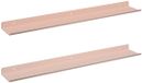 vidaXL Zwevende plank 2 st Roze 60 x 8,5 x 2,5 cm Staal