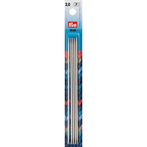 Prym Kousbreinaalden ALU 15 cm 2,00 mm grijs