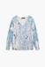 Desigual Vrouwentrui Ottawa Blauw Katoen L Lange Mouw V-hals Tie-dye Casual