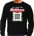 Bellatio Decorations Bellatio Christmas sweaters S Kerst QR code kersttrui All I want: You naked/ Jij naakt heren zwart