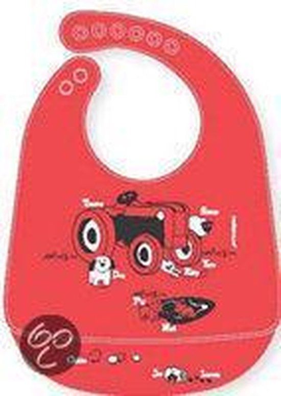 Modern Twist Farm Buddies Slab met Opvangbakje - Cherry - Unisex