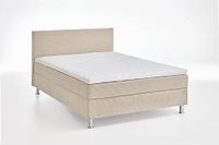 Atlantic Home Collection Boksbed inclusief rooster en binnenveringmatras, hout, crème, 140 x 200 cm