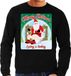 Bellatio Decorations Shoppartners Bv Foute Kersttrui - sweater - Merry Shitmas Losing a Turkey - zwart - M