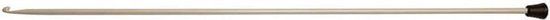 KnitPro Aluminium Tunesische Haaknaald - 30cm - 3.00mm - Grijs/Zwart