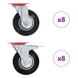 vidaXL 16 st zwenkwielen 125 mm