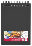 Oxford Schetsboek A5 - 40 vel - Zwart - Hardcover - Spiraalband