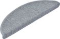 vidaXL Trapmatten 15 st 56 x 17 x 3 cm lichtgrijs halfrond