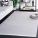 Safavieh Bohemian Indoor Hand Tufted Abstract Collection, ABT340, in Ivory / Charcoal, 60 X 91 cm