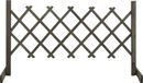 Tuingitter 120x60 cm massief vurenhout grijs