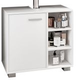 VCM Zalo L Meuble de salle de bain en bois - Blanc