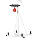 Icecat Support de sac de frappe sur pied autoportant 2 en 1 avec poire de vitesse 156 x 115 x 224 cm Blanc