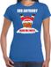 Bellatio Decorations Shoppartners Bv Fun Kerstshirt / Kerst t-shirt Did anybody hear my fart blauw voor dames - Kerstkleding / Christmas outfit M