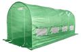 Serre Serre de jardin 2x5 m – film PE grillagé 140 g/m² avec filtre UV, acier galvanisé Ø25 mm, hauteur 2 m, 2 portes zippées