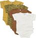 Pippi Rompers Junior Katoen Wit/roestbruin/groen 4 Stuks Maat 50
