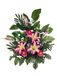 DRW Centrum voor kunstbloemen, begraafplaats, kerk, bruiloft, grafdecoratie, wilde bloemen, fuchsia, met lelies, 70 x 60 x 30 cm