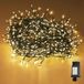 SALCAR Led-clusterlichtketting met draad, kerstboom, 10 m, 400 leds, kerstboomverlichting met 8 modi, timer en geheugen, waterdichte lichtketting voor buiten, binnen, tuin, bruiloft, warmwit