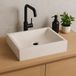 Lendo Online lavabo rectangulaire 45x30x12 cm marbre crème