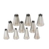 Decora 0263485 Pastry Decorating Nozzle Set, 10 Pieces, Stainless Steel