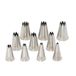 Decora 0263485 Pastry Decorating Nozzle Set, 10 Pieces, Stainless Steel