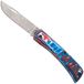 Case Sod Buster Jr. Smooth Red/White/Blue Burl G10, Crossroads XR, 66386, XR10137C S35VN couteau de poche