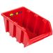 Boîte de rangement empilable pour atelier, garage, stockage visible. Boîtes de rangement transparentes, boîtes empilables, boîte de tri, boîte de 100x150x70 mm, rouge. Boîtes empilables en plastique, boîtes de rangement