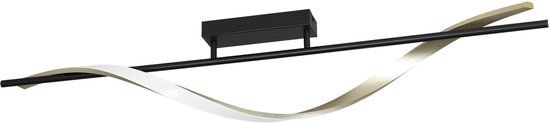 EGLO Conaprato Plafondlamp - LED - Zwart, Goud, Wit