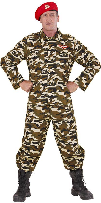 Widmann Rambo Soldaat Kostuum Volwassenen - Small