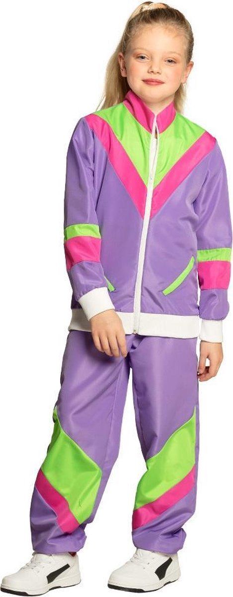 Boland 88520 - Kinderkostuum jaren 80 trainingspak - Retro stijl - Carnaval
