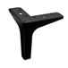SOTECH Meubelpoot VICTOR Hoogte 130 mm Zwart Mat Staal