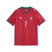 PUMA Portugal 2026 Player thuisshirt, Groen/Rood, Maat 5-6Y