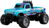 Amewi Brushed 1:64 RC auto Elektro Monstertruck Achterwielaandrijving RTR 2,4 GHz Incl. accu en laadkabel, Met lichteffect