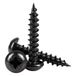 Bulk Hardware BH03892 1 x 10 ronde kopschroef met gleuf, massief messing (verpakking à 14), wit, stuk
