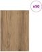 vidaXL Decorpanelen 50 st artisanaal eiken 21 x 30 x 0,27 cm