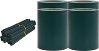 vidaXL Privacystrips PVC Matgroen 35x0,19m