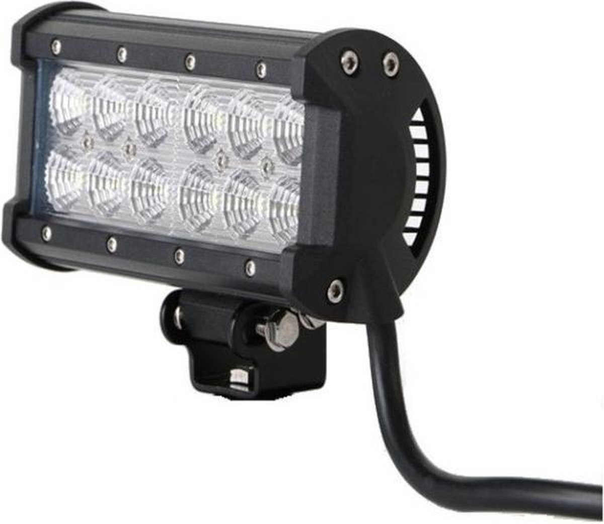 ABC-LED LED SPOT - 12 x 3 watt - front light - WIT - OFF-ROAD - Rectangle - 36W