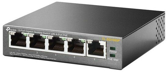 TP-Link TL-SG1005P - 5-Port Gigabit Ethernet Switch with PoE