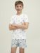 JACK & JONES JORPOSITANO AOP TEE SS CREW NECK JNR T-shirt garçon - Taille 164